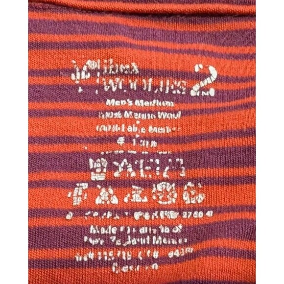 Ibex Sweater Men's Sz M Merino Wool 1/4 Zip Woolies 2 Base Layer Striped READ - Picture 3 of 8